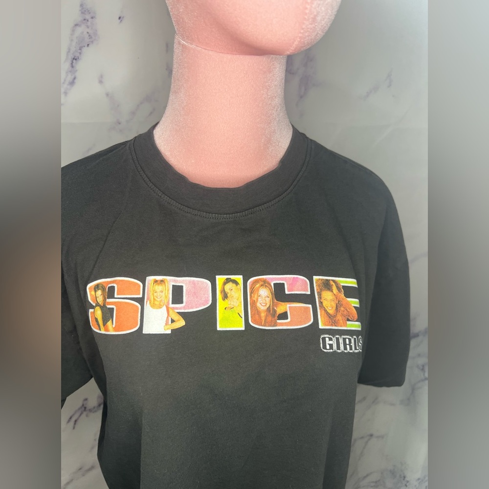 Cotton On Spice Girls Grey Short Sleeve Relaxed Boyfriend Tee Shirt Sz S - Picture 2 of 6
